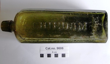 Bottle, glass, c. 1859 - c.1941