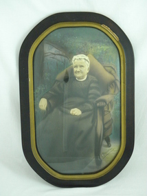 Photo (framed) L Morrison, Seated portrait of Mrs Louisa Morrison nee Haag (?), c. 1940