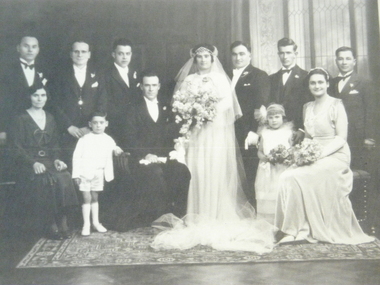 Photograph, Nicholas Kavadeas and Marigo Raftopoulos wedding, 1934