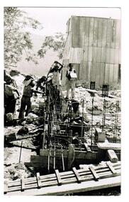 Earthquake damage to the church.