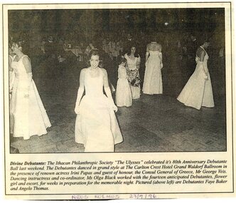 Newspaper - Divine Debutantes, 80th Anniversary Ball, 23 September 1996