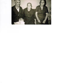 A photo of an older lady with a younger man and woman.