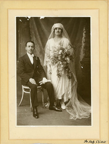 A bridal couple.