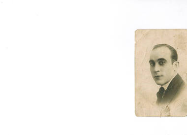 A head and shoulders view of a young man.