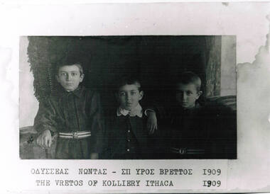 A photograph of three young boys.