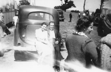Photograph, Interstate visit, c 1940s