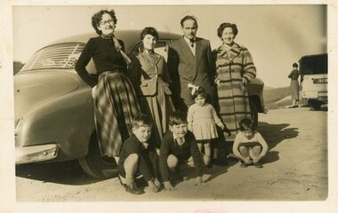 Photograph, Family outing, c 1950s