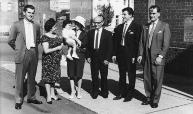 Photograph, Lucas family baptism, c 1960s