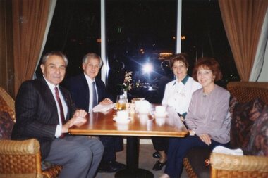 Photograph, Dennis & Rita Varigos with friends, 31 May 1994