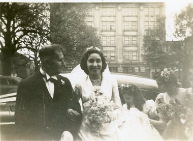 Photograph, Rita Varigos (Paizis) wedding day, 1949