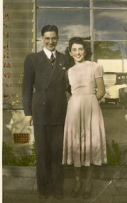 Photograph, Dennis and Rita Varigos, January 1946