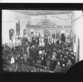Photograph, Greek Orthodox wedding ceremony, 19 April 1936