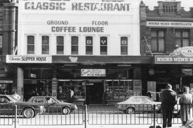 Photograph, Classic Restaurant, Swanston Street, c 1970s