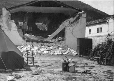 Photograph, Ithaca earthquake, 1953