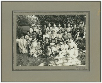Photograph, A.E. Benson, Ithacan ladies at a picnic, c Late 1930s
