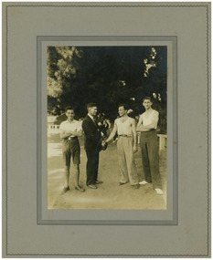 Photograph, Ithacan picnic, race winners, c mid-late 1930s