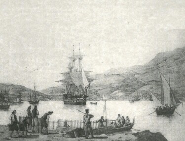 Print, Harbour of Vathi, 1821