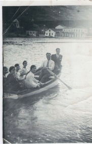 Photograph, Family group in rowing boat, c1930