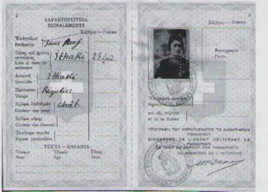 Document - Greek Passport, Personal details page, C1936