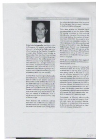 Article - Obituary, Peter John (Panoyiannis) Raftopoulos