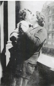 Photograph, Efstathia (Toula) Black with baby Rita, c 1920