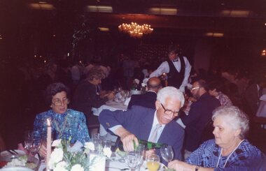 Photograph, Wedding reception guests, 19 January 1991