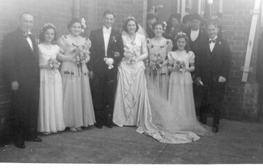 Photograph, Menelaos and Rita Varigos wedding, 1949