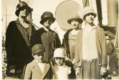 Photograph, On board a ship, 1926