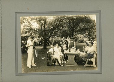 Photograph, Picnic group, c1940s