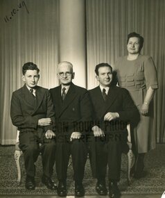 Photograph, Regos family, 11 October 1949