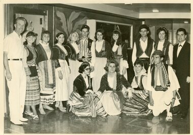 Photograph, Group in Greek traditional costumes, c1960