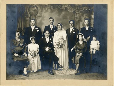 Photograph, Costa and Joyia Raftopoulos wedding, 12 October 1924
