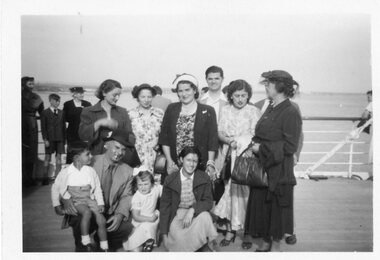 Photograph, On board ship, c 1950s