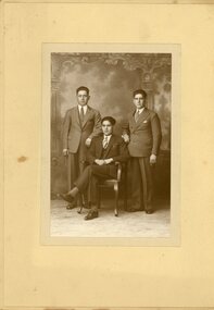 Photograph, Three Paizis brothers, c early 1920s