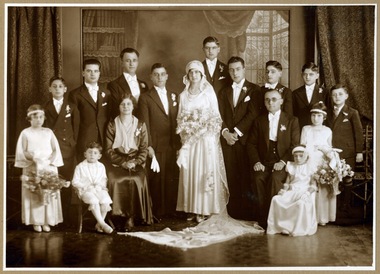 Photograph, Ekaterini (Erini) and Constantinos Sikiotis wedding, 1931
