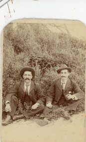 Photograph, Men relaxing at Ithacan picnic, 1926