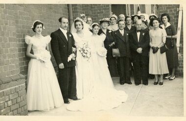 Photograph, Effie and Spiro Cominos wedding, 1951