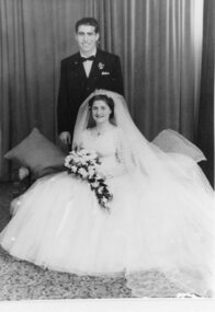 A wedding photo of the bride and groom.