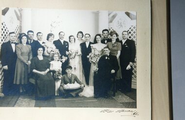 Photograph, Jim and Toula Kandiliotis' wedding, June 1949