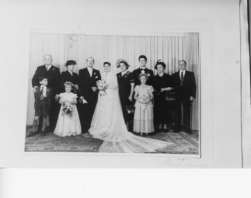 Photograph, John and Milia Kallinikos wedding, 1953