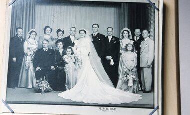 Photograph, Digby Studios, Ithacan wedding, New Zealand, c1940