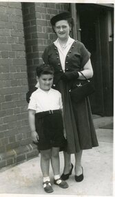 Photograph, Loula Morris and son Jim, c1950s
