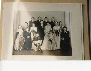 Photograph, Marinos and Eutichia Drakopoulos wedding, June 1954