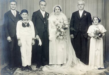 Photograph, Wedding of Peter and Yiannoula Raftopoulos, c1938