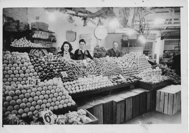 Photograph, Black family fruit stall, c1950s