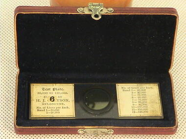 Slide, Grayson Test plate with case
