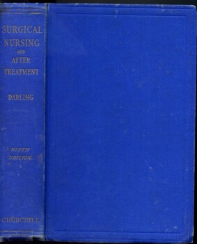 Front cover and spine of 'Surgical nursing and after treatment', Darling, 1946