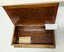 Handcrafted wooden box with parquetry Maltase cross in center