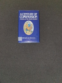 Illustrated hard cover book. Contains the official Centenary history of the Austin Hospital in Heidelberg, from its founding as the Austin Hospital for Incurables in 1882 with an endowment by Mrs Elizabeth Austin. As well as the hospitals history it includes the Development of medical and nursing care during that time. Dark blue binding, with title and authors names embossed on spine. Dust jacket has dark blue background. Reproduction of detail of the painting 'The good Samaritan' by Vincent van Gogh also on front cover. Numerous illustrations (mainly Photos) within.