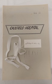 Document - Lecture Notes - Alfred Hospital, Caulfield Hospital Rehabilitation, [ca 1973-74]